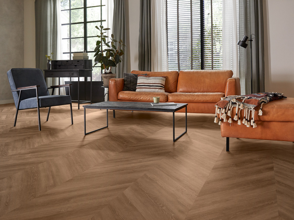 Parva Oak Chevron Liguria Gluedown Vinyl Planke LVT Parva Oak Chevron Liguria Gluedown Vinyl Planke LVT
