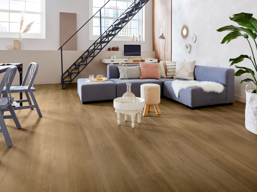 River Oak XL Danube Gluedown Vinyl Planke LVT
