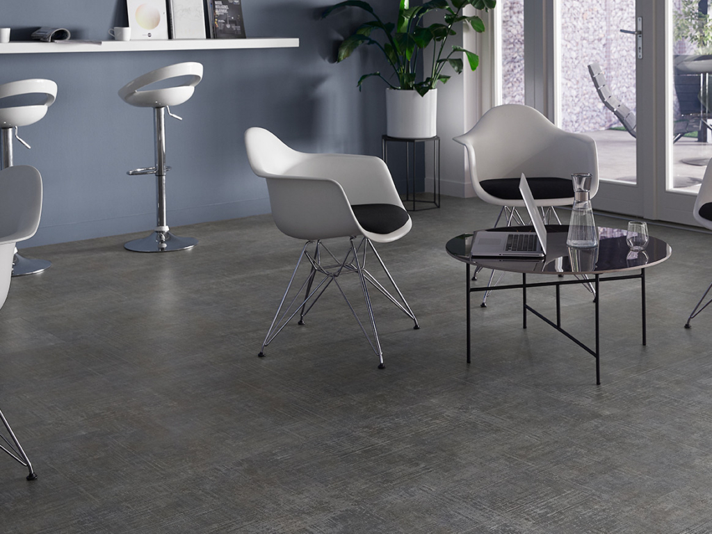 Abstract Asp Grey Gluedown Vinyl Planke LVT