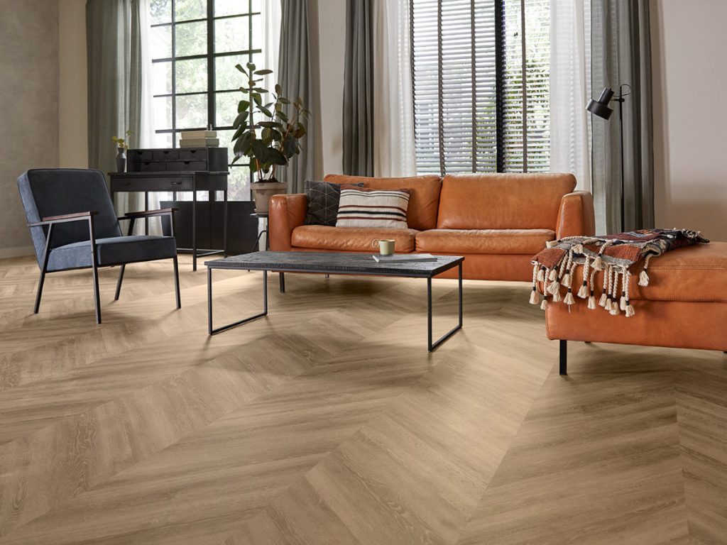 Parva Oak Chevron Apulia Gluedown Vinyl Planke LVT Parva Oak Chevron Apulia Gluedown Vinyl Planke LVT
