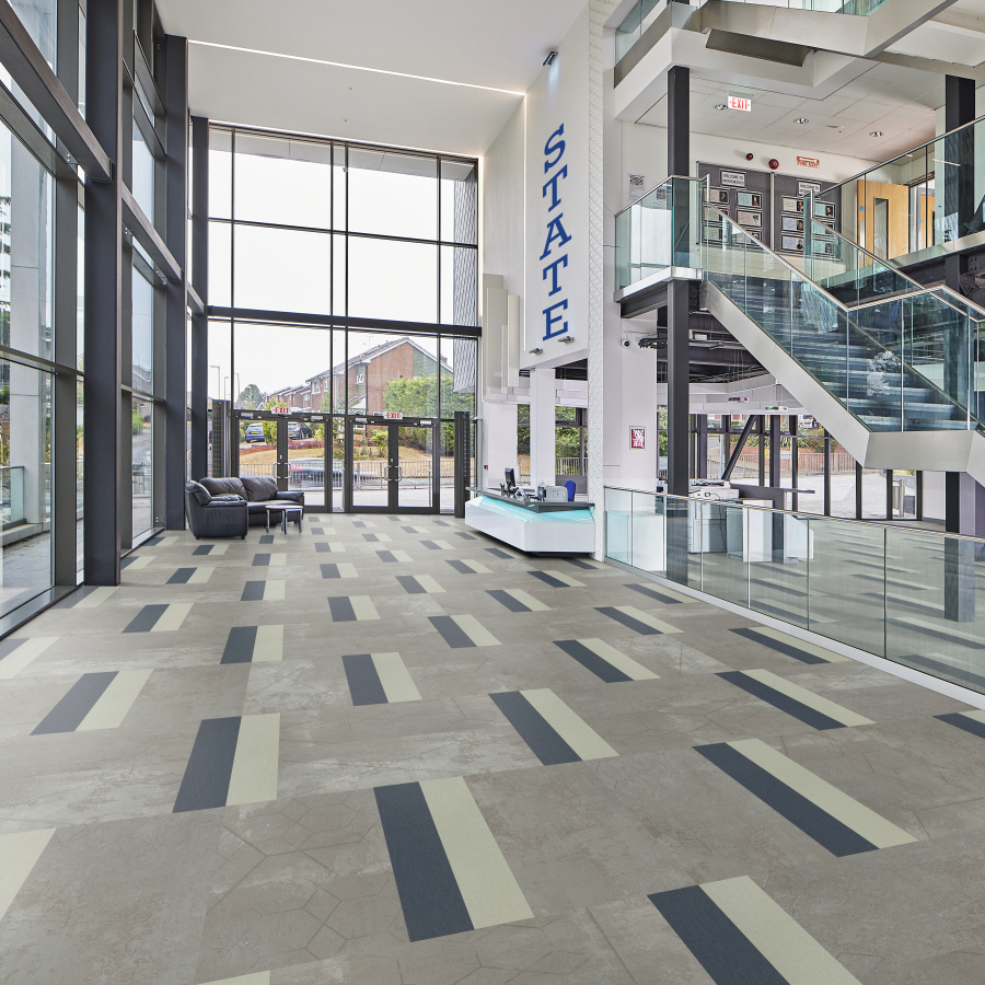 Opus Abstract Chalk Grey Planke zum Kleben