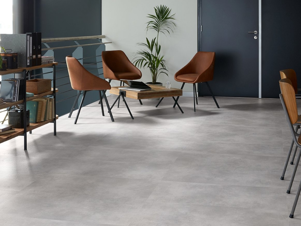 Nuance Off Grey Gluedown Vinyl Planke LVT