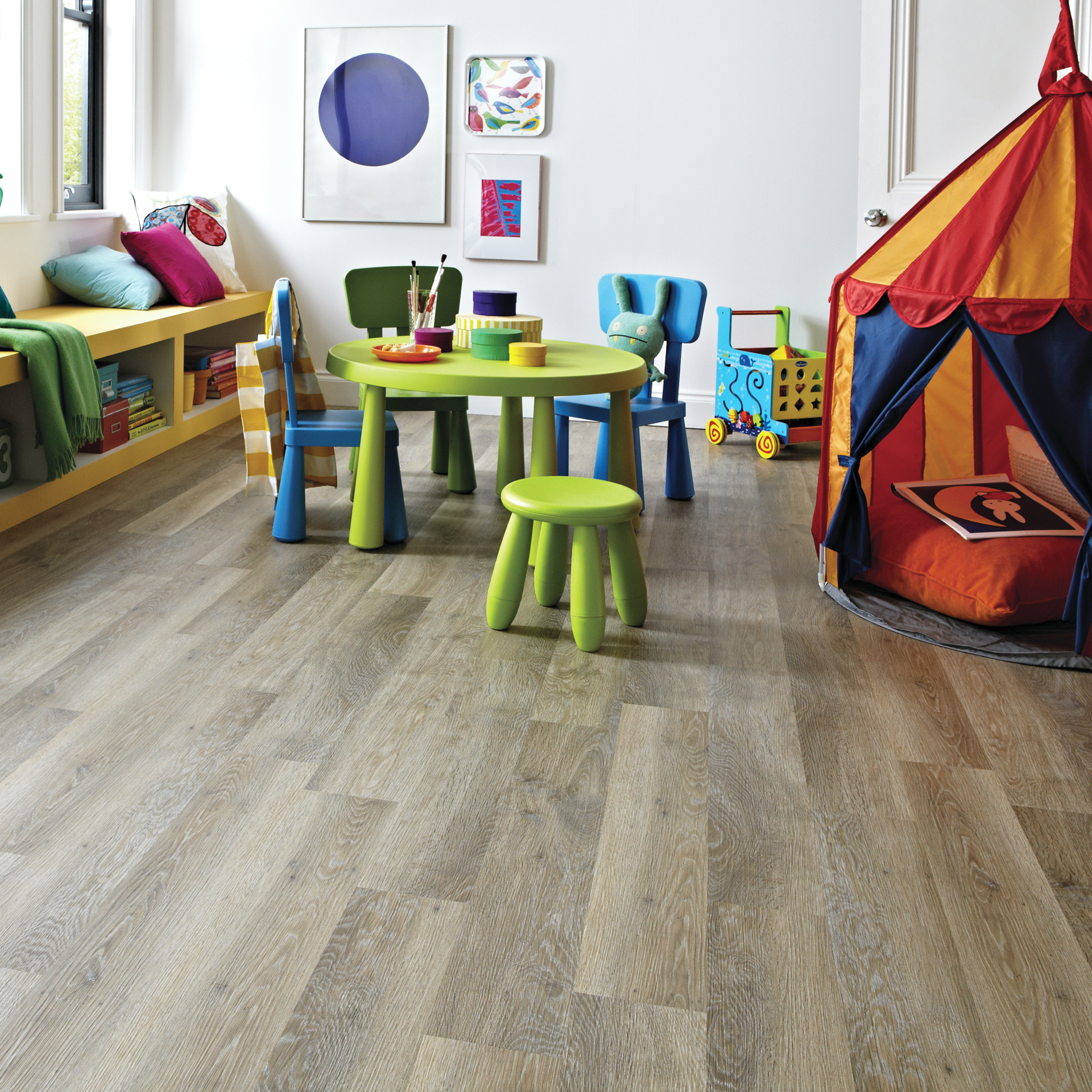 Rubens Wood Lime Washed Oak Planke zum Kleben