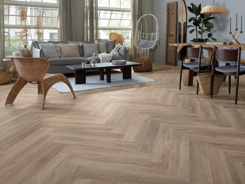Authentic Parva Oak XL Calabria Gluedown Vinyl Planke LVT