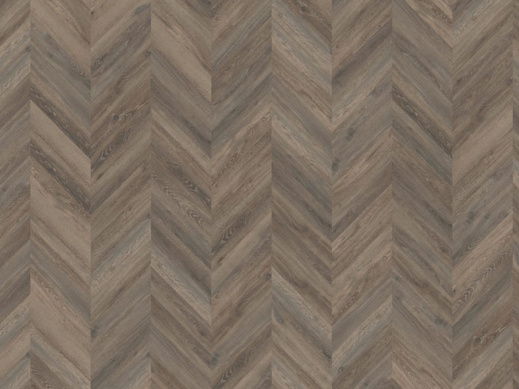 Parva Oak Chevron Lombardia Gluedown Vinyl Planke LVT