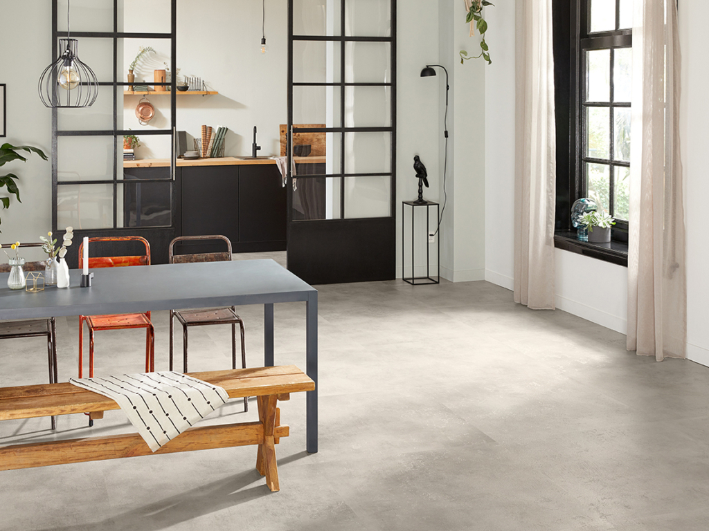 Nuance XL Off White Gluedown Vinyl Fliese LVT