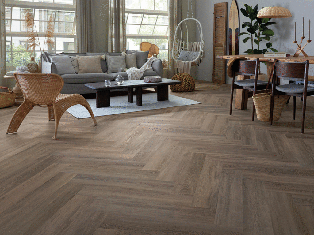 Authentic Parva Oak XL Lombardia Gluedown Vinyl Planke LVT