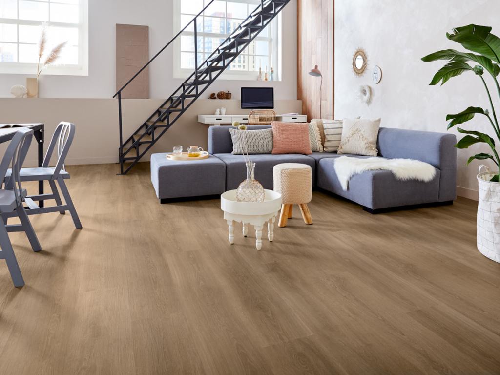 River Oak XL Volga Gluedown Vinyl Planke LVT